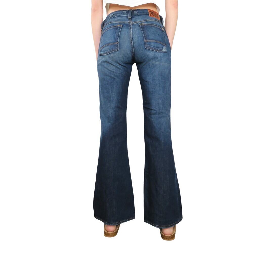 90s Vintage Ralph Lauren Polo Low Rise Dark Wash Bootcut Flared Jeans 30" Retro